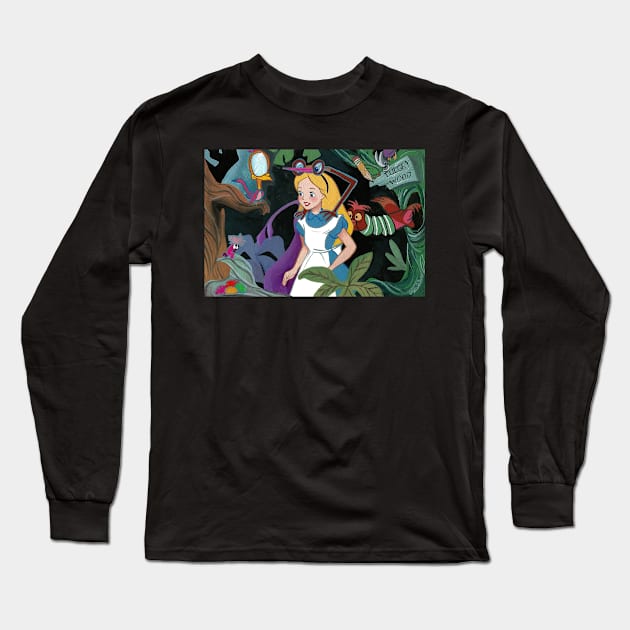 Lost in the woods Long Sleeve T-Shirt by aasilee